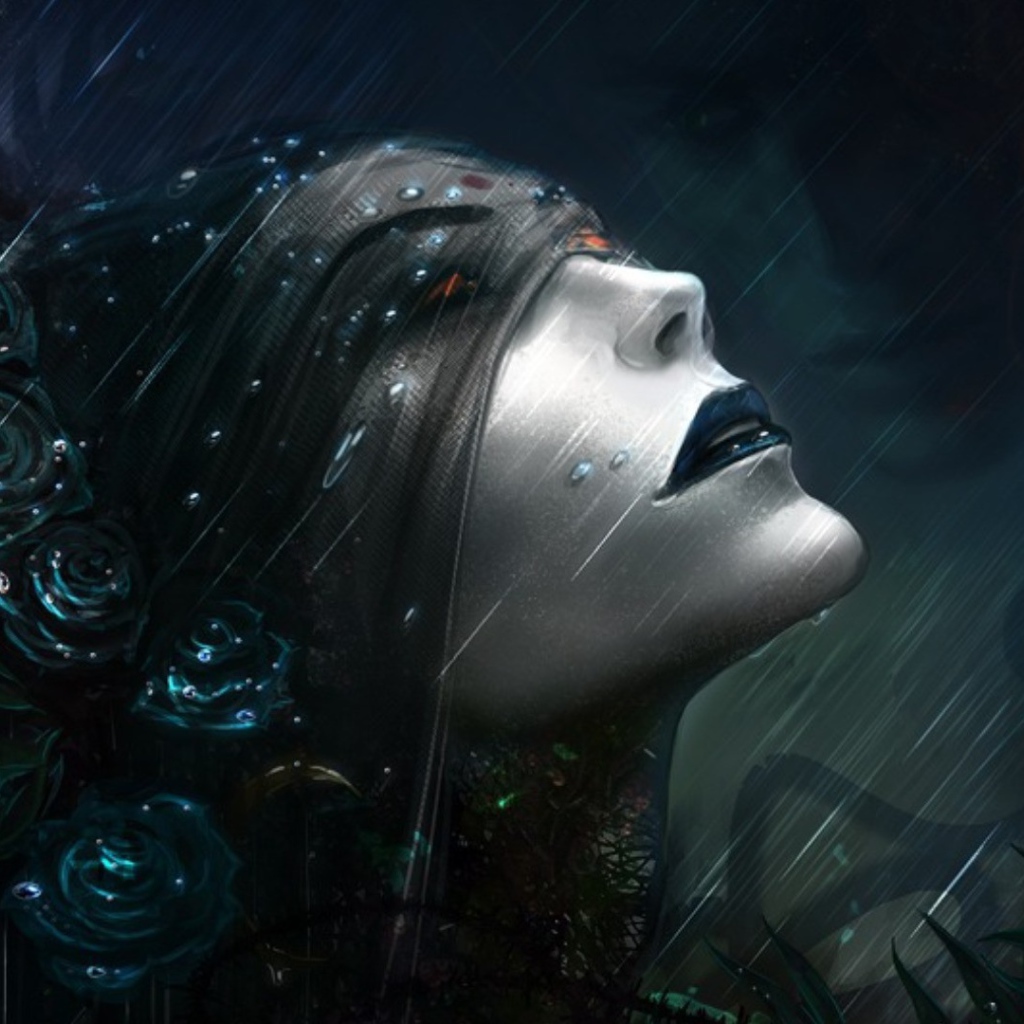 Девушка с завязанными глазами