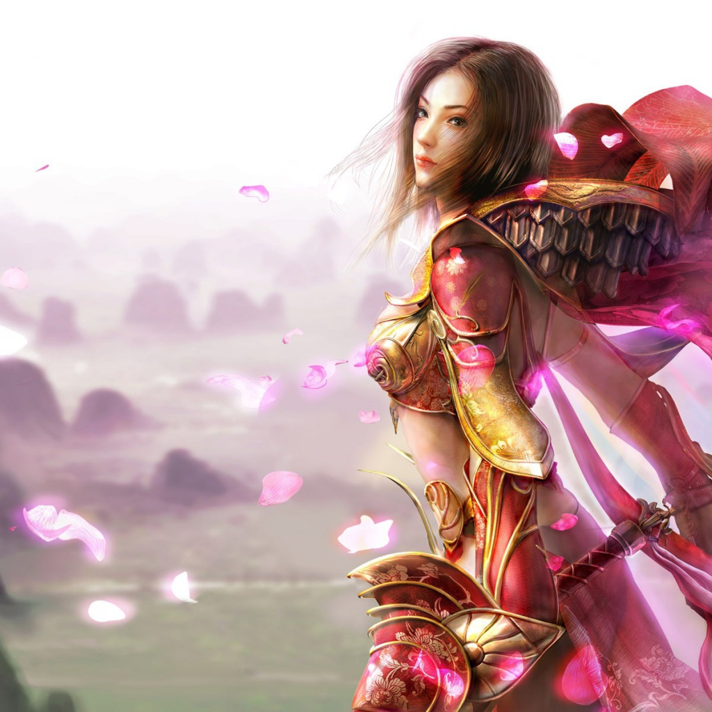 Девушка в розовых доспехах