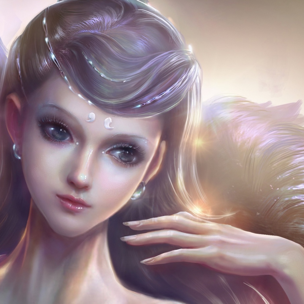 Портрет девушки Ванг Ронг ронг