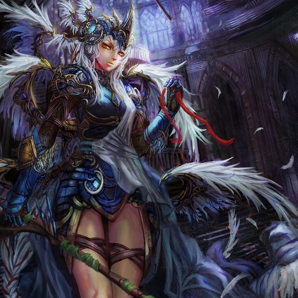 Девушка в перьях