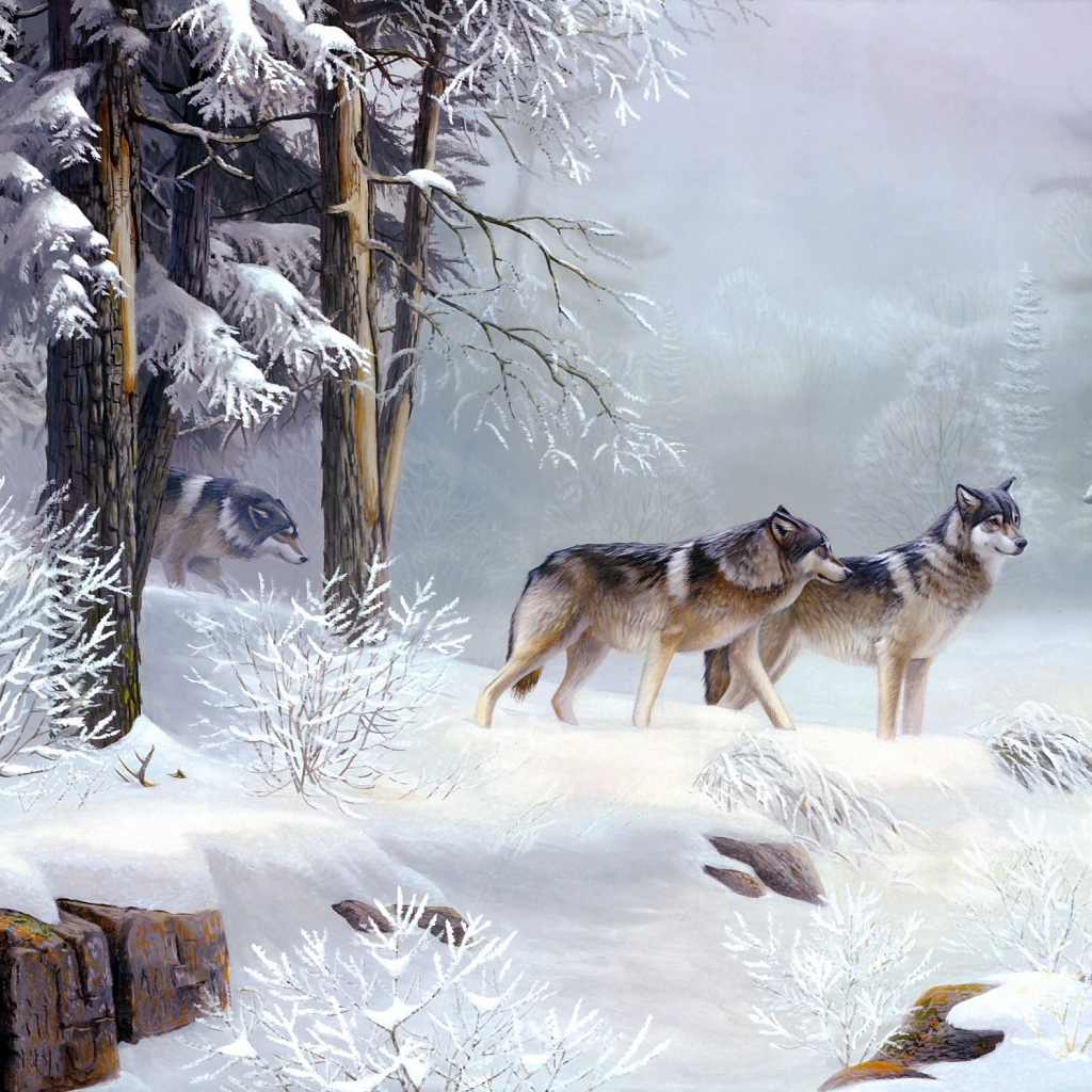 Картина утром одиночество