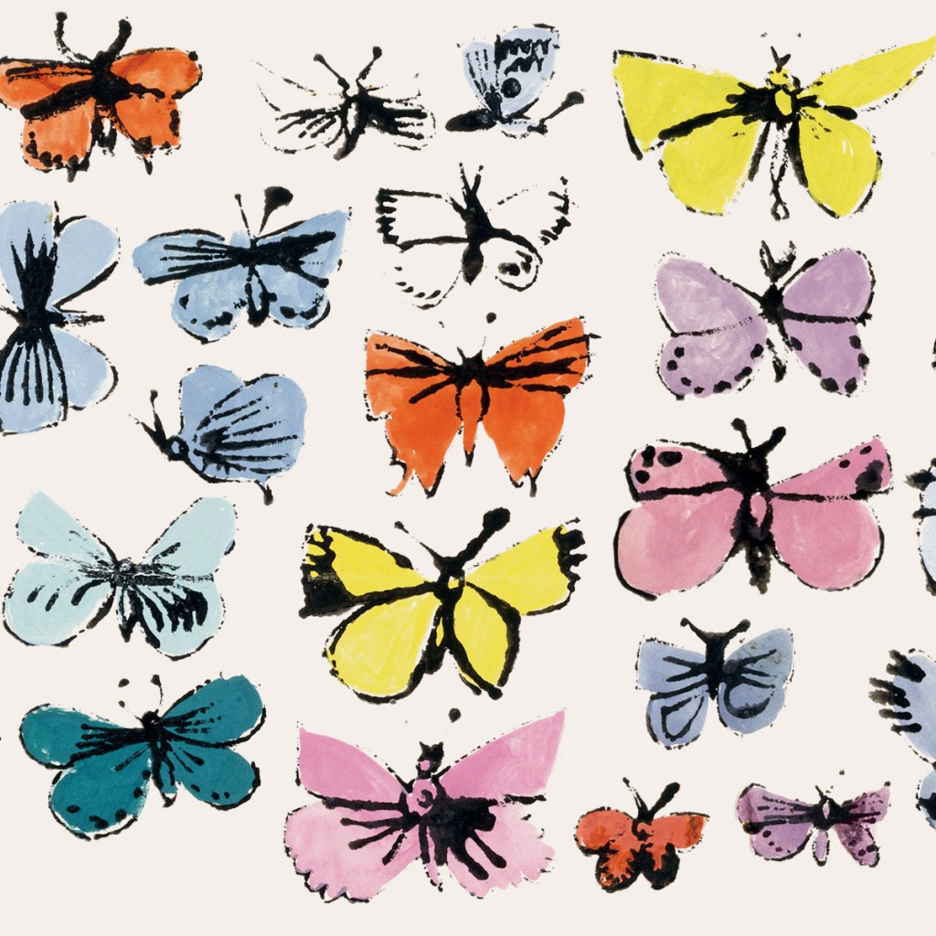 Картина Энди Уорхола Бабочки
