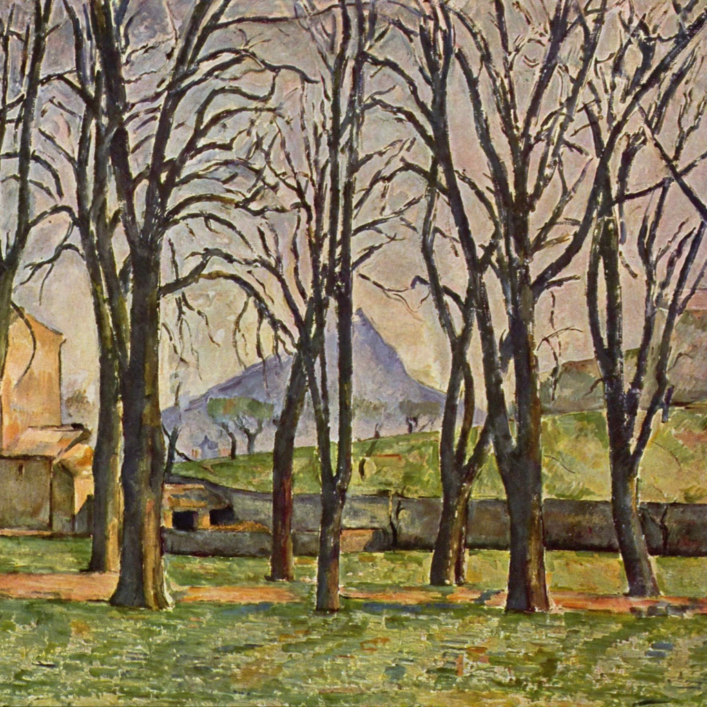 Картина Сезанна - Голы лес