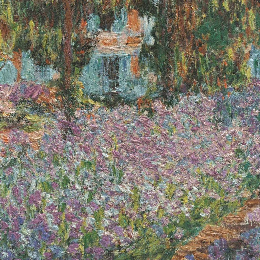 Картина Клода Моне - Цветочный пейзаж