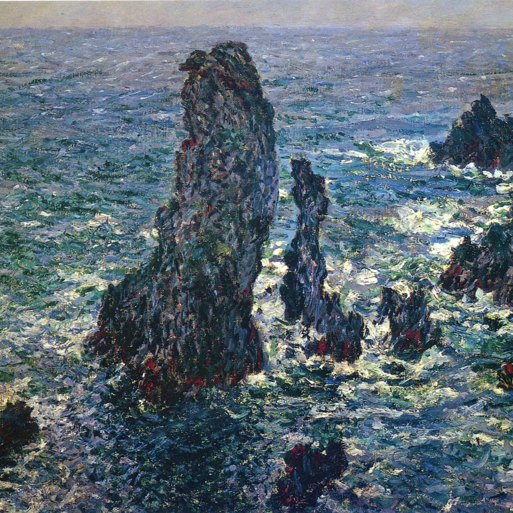 Картина Клода Моне - Скалы