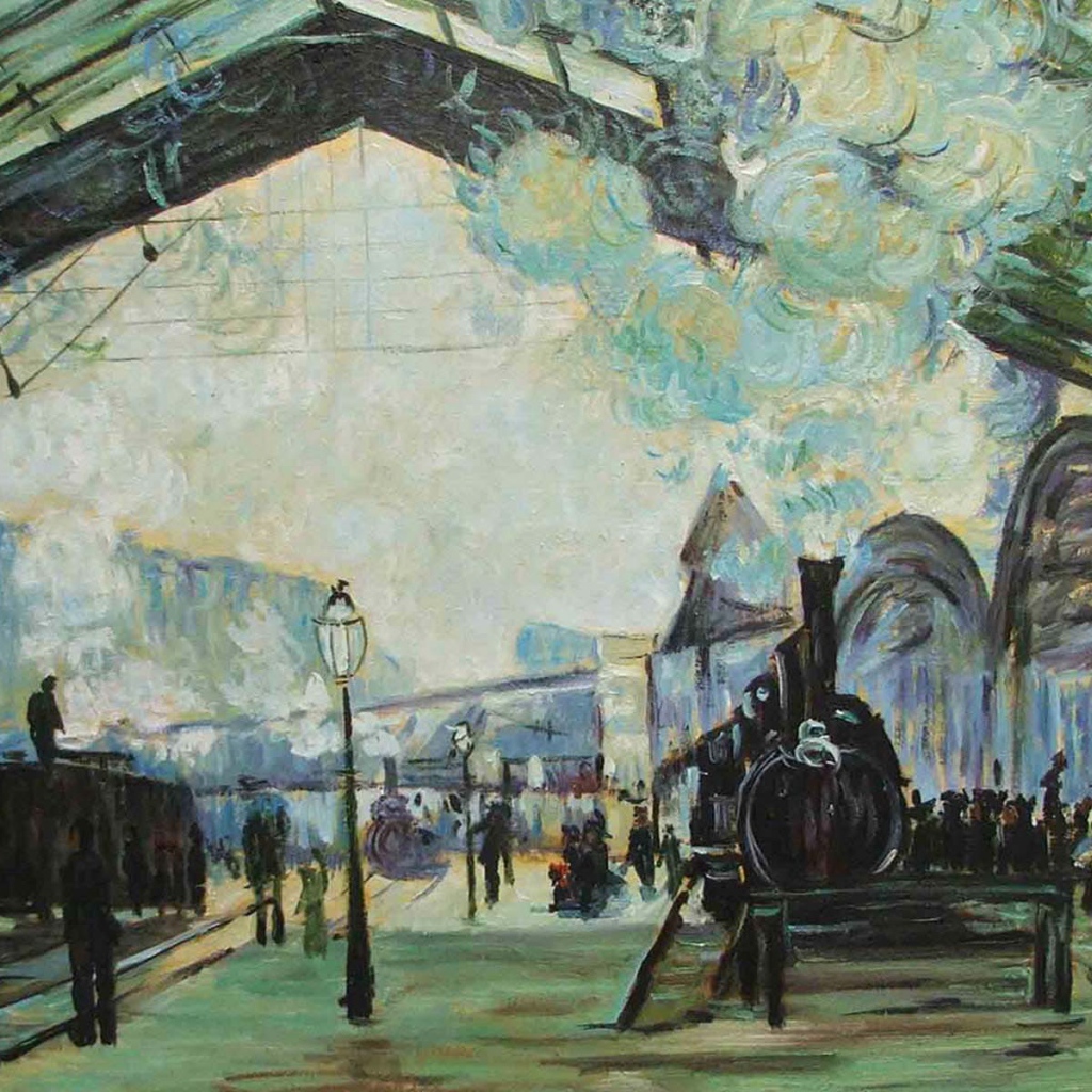 Картина Клода Моне - Вокзал