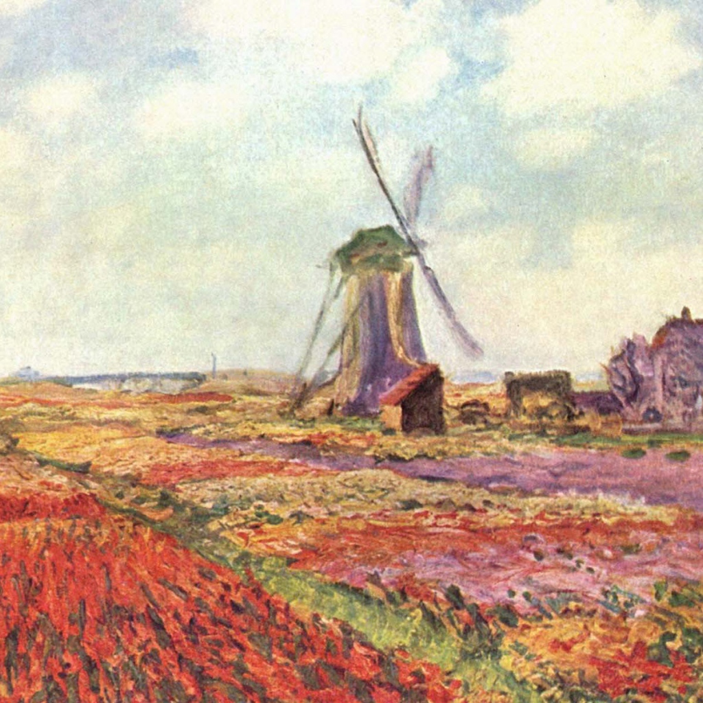 Картина Клода Моне - ветряная мельница