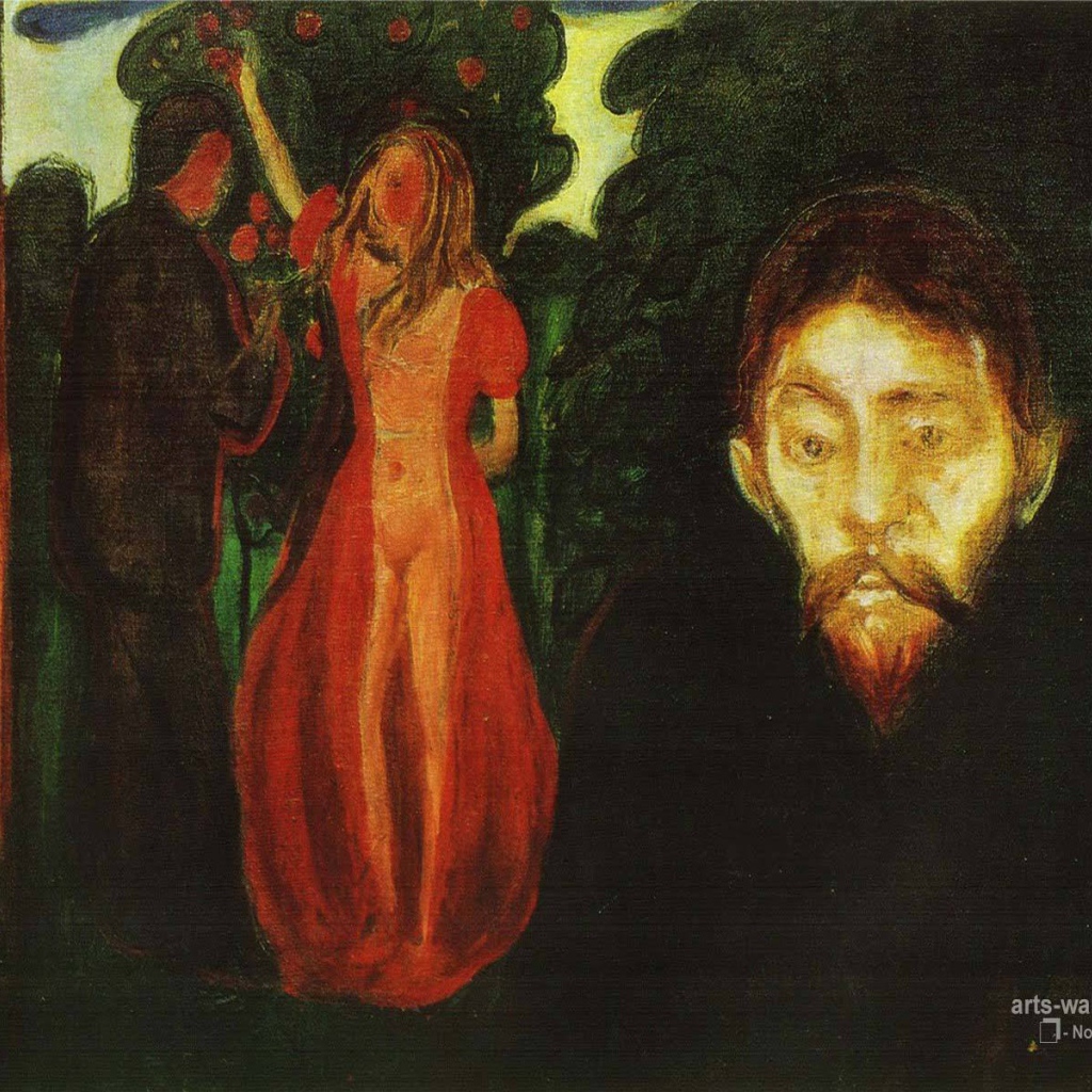 Картина Эдварда Мунка - Ревнивый человек