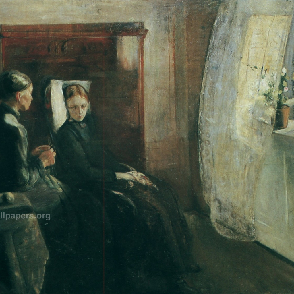 Картина Эдварда Мунка - Женщина у окна