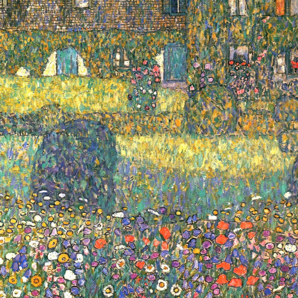 Картина Густава Климта - двор