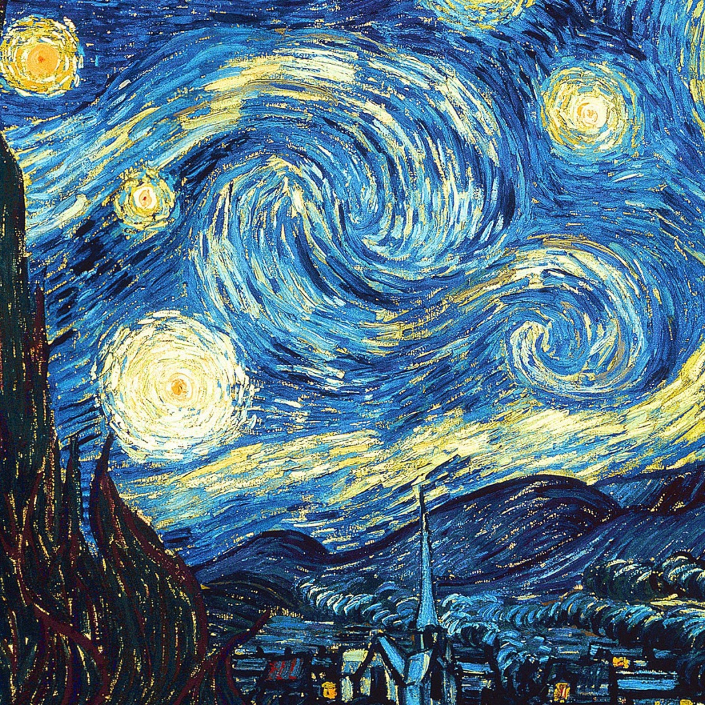 Painting of Vincent Van Gogh - Night