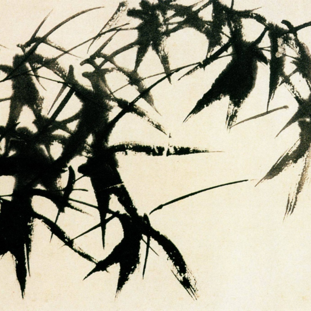 Картина Марлен Дюма - черный куст