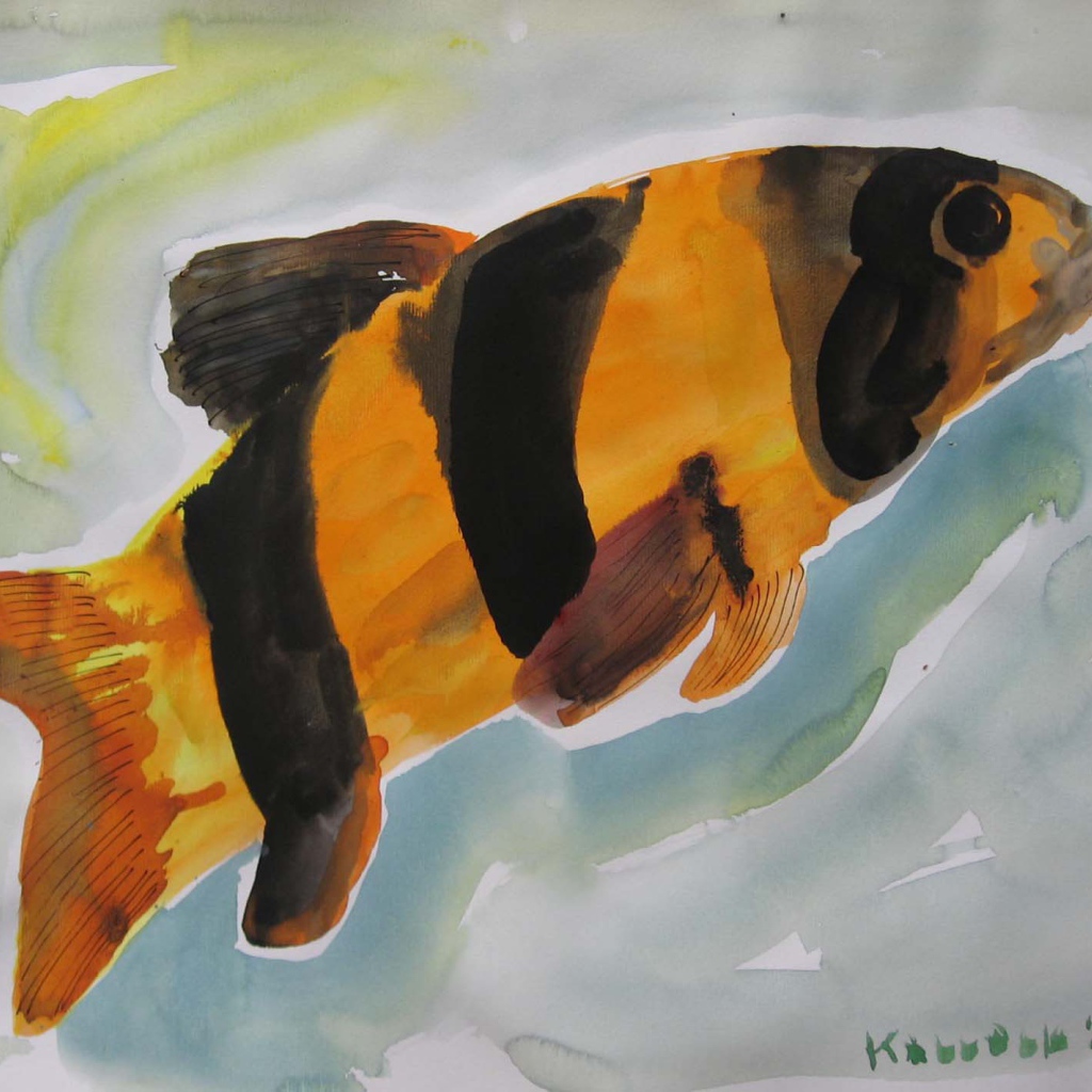 Картинка Марлен Дюма - Красочная рыба