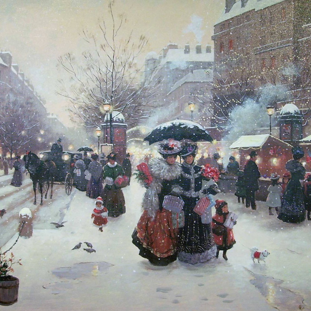 Зима в Париже