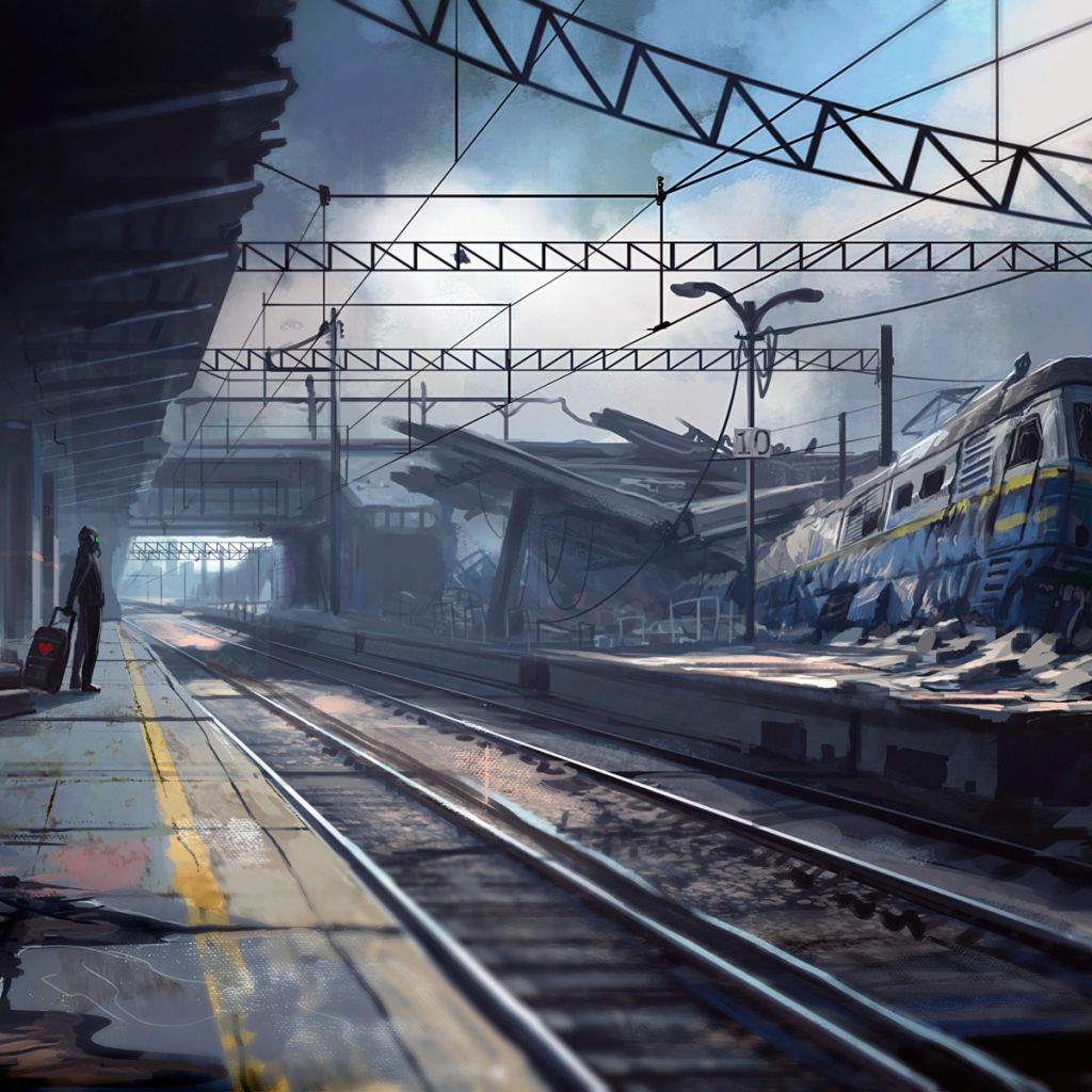 Одинокий пассажир в мертвом городе