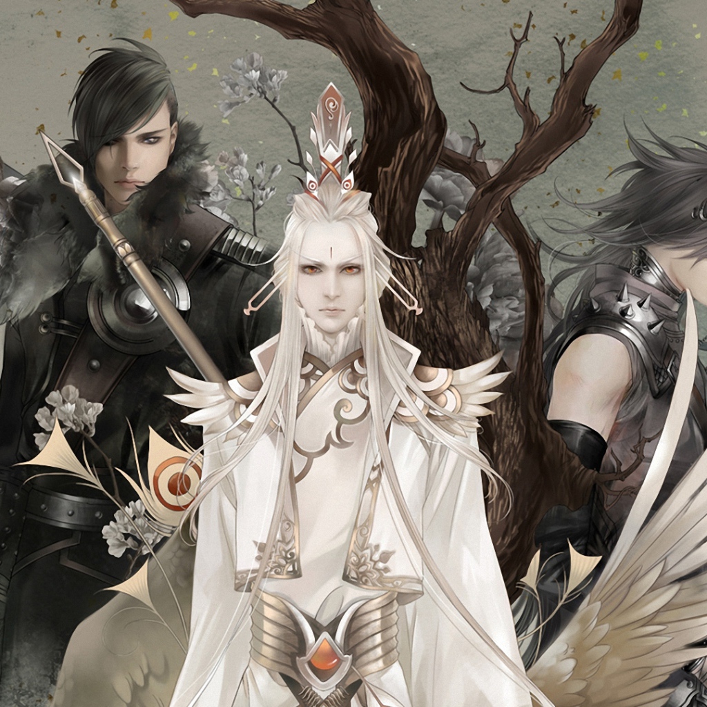 Ангел около дерева