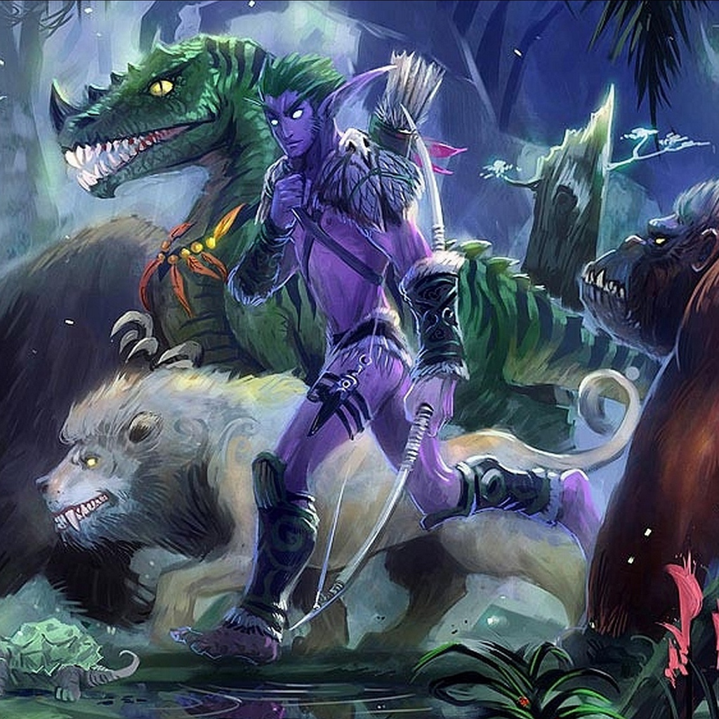 Звери и синий человек