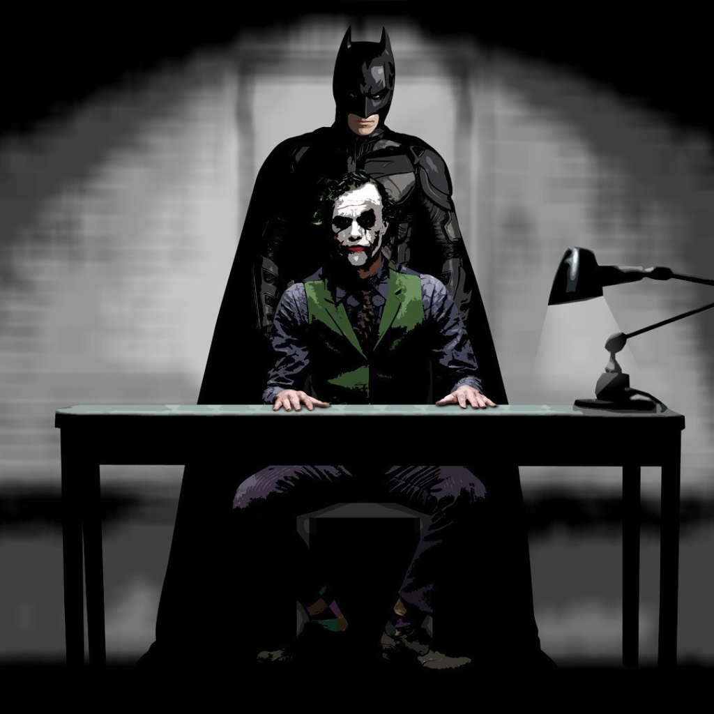 Бетмен допрашивает Джокера