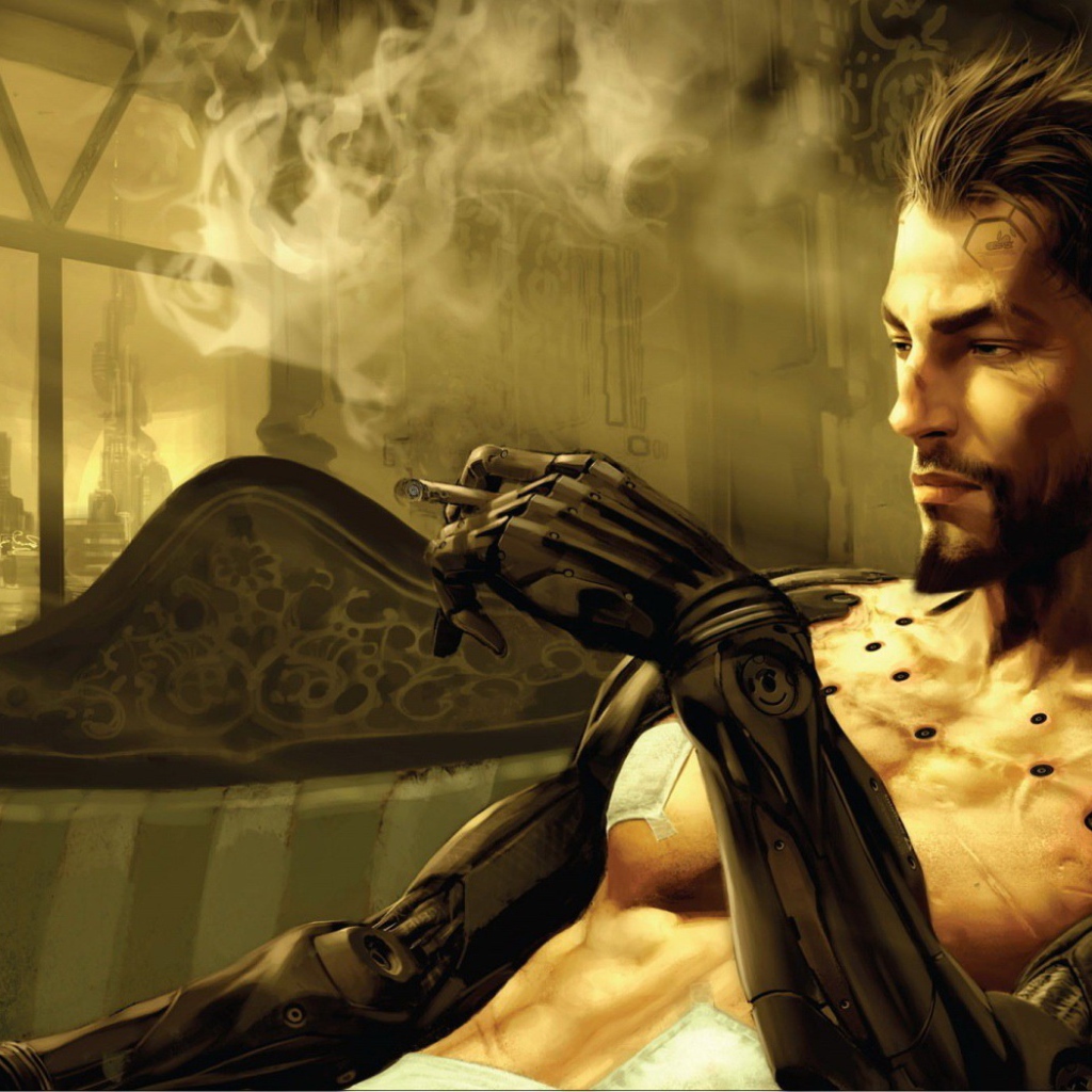 Киборг с сигаретой