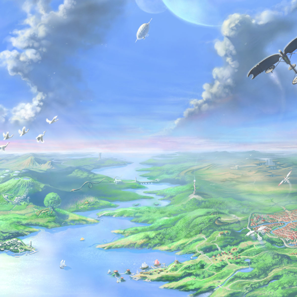 Фантастический инопланетный пейзаж