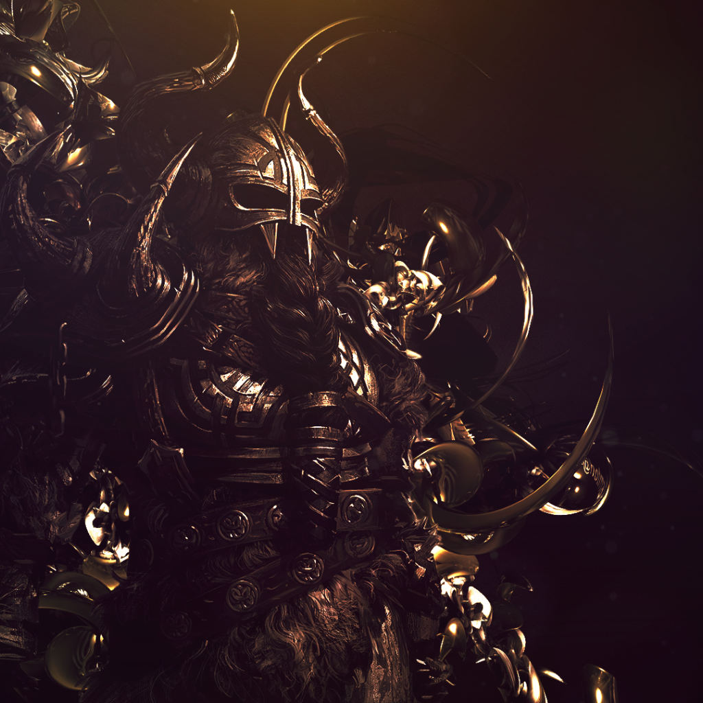 Грозный воин викинг