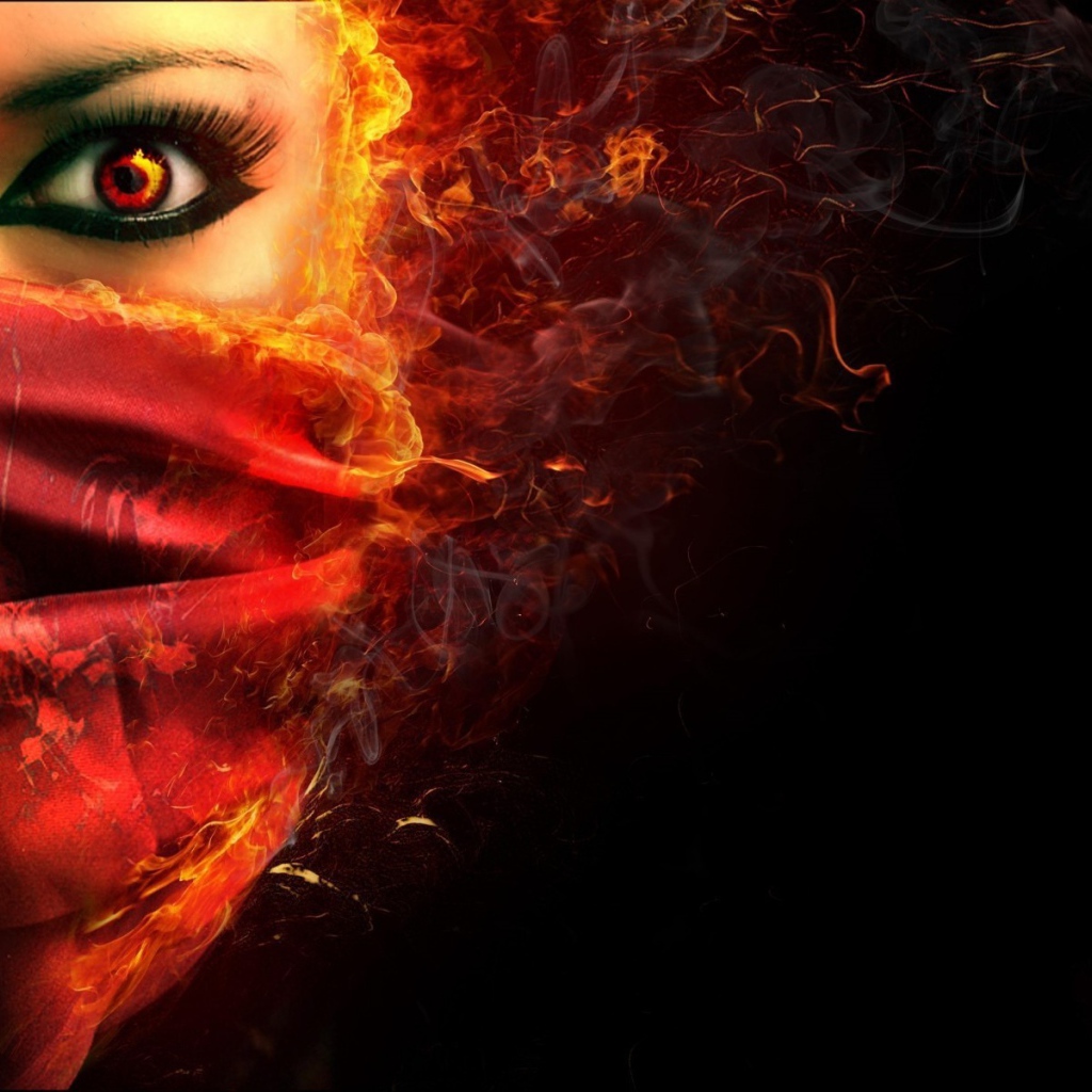 Огненная девушка вампир
