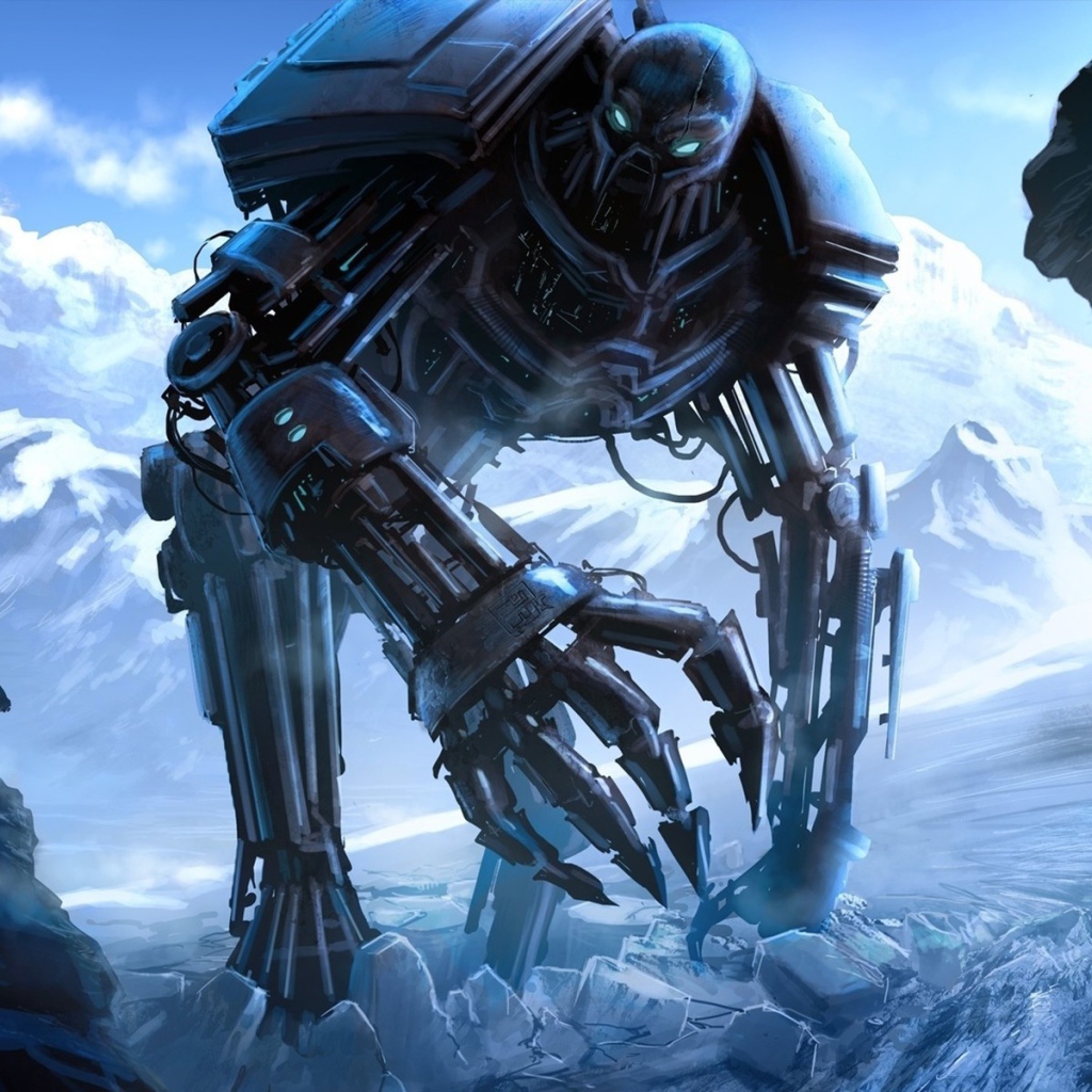 Робот великан и всадник