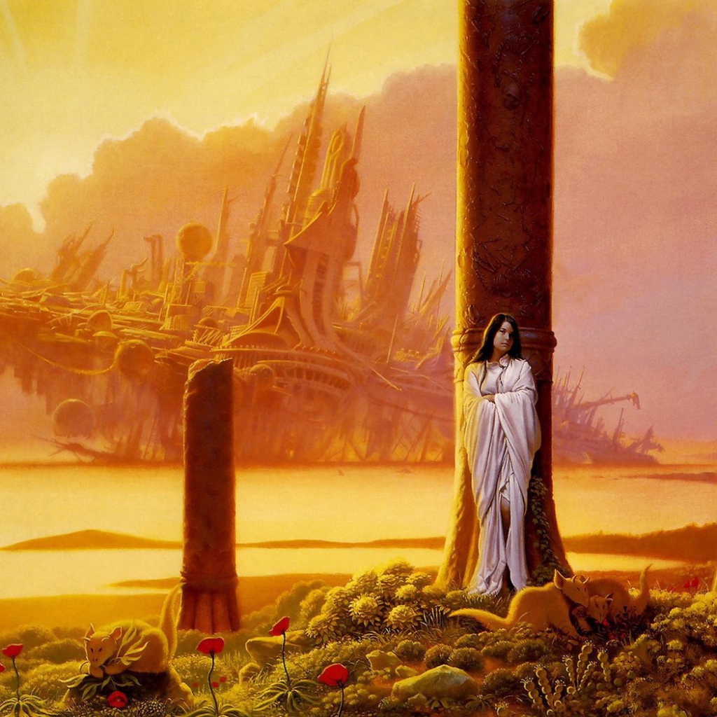 Девушка в белой одежде