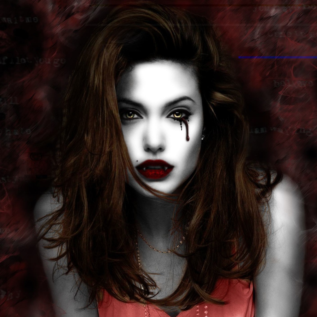 Прическа у девушки вампира