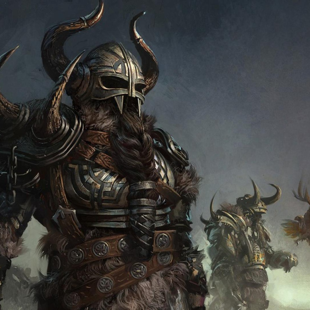 Рогатый шлем викинга