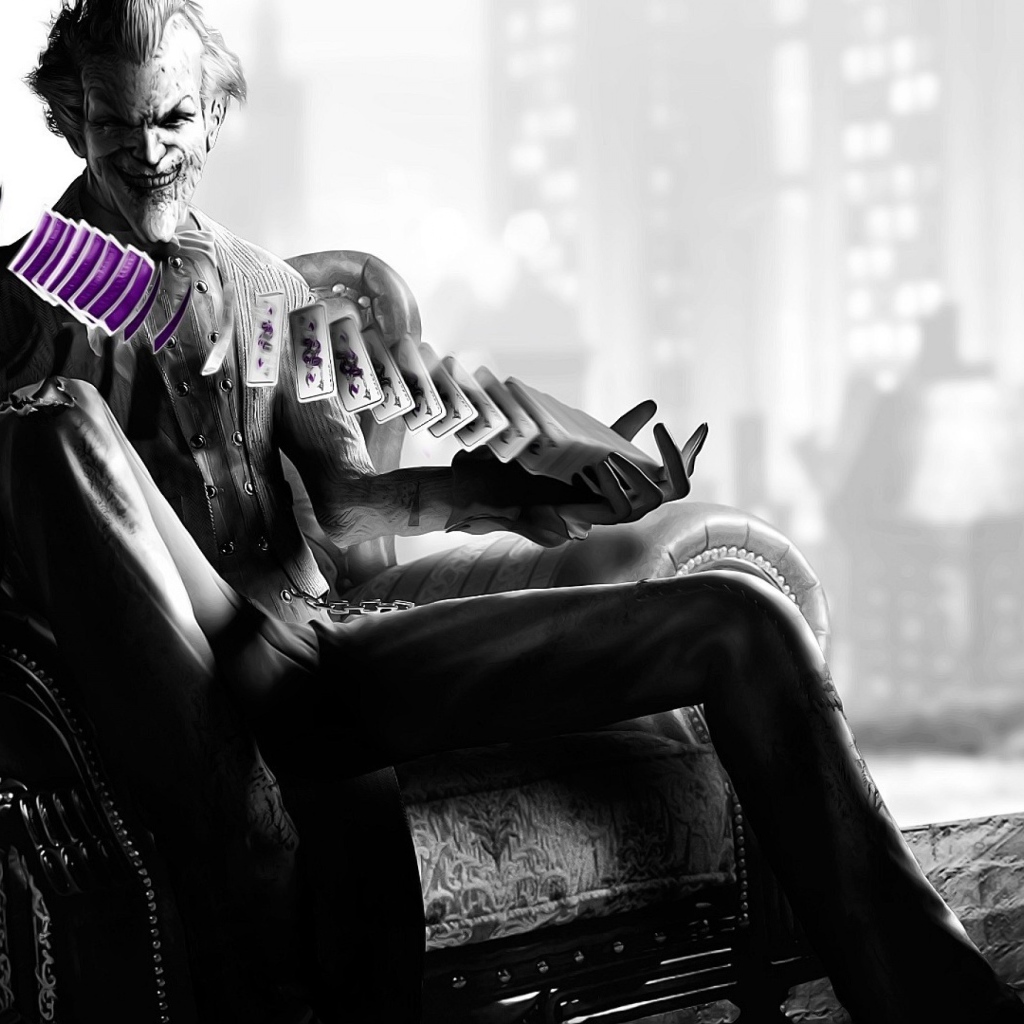 Джокер играет с колодой