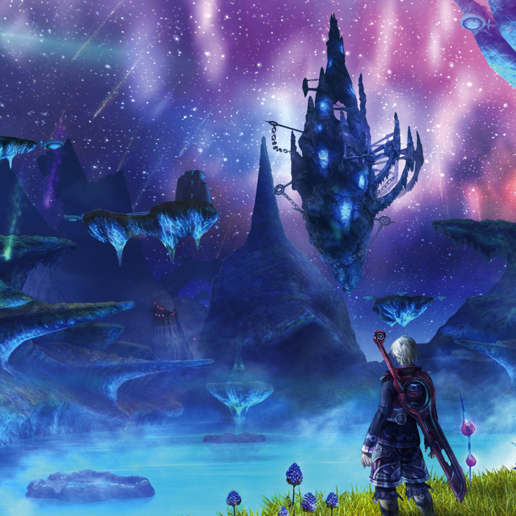 Пейзаж с летающими островами