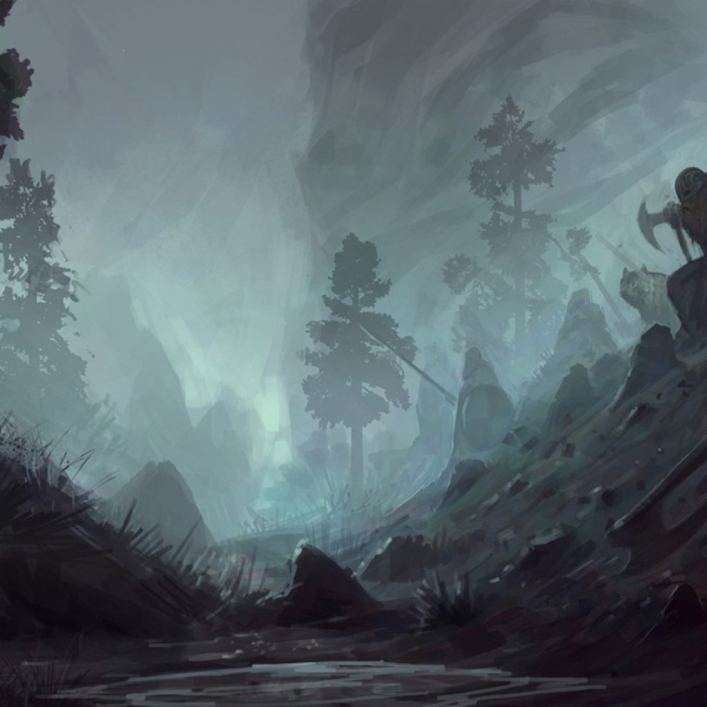 Викинги в лесу