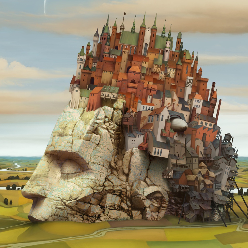 Город на каменной голове