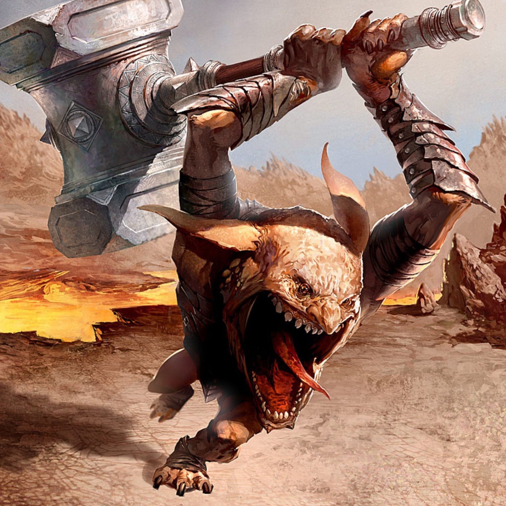 Чудовище с молотом