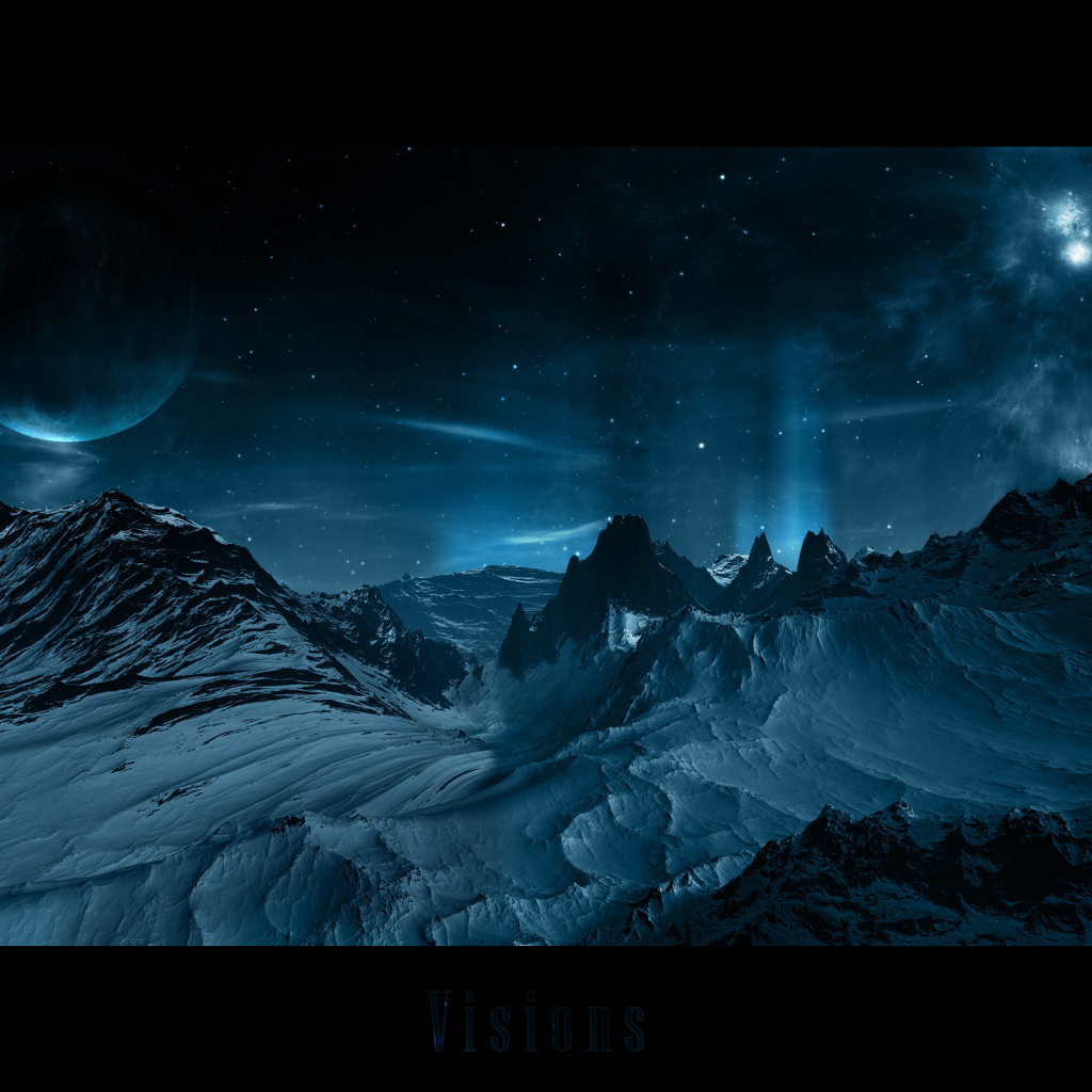 Планета и звездное небо