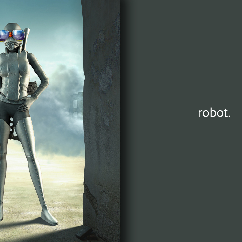 Робот в синих очках