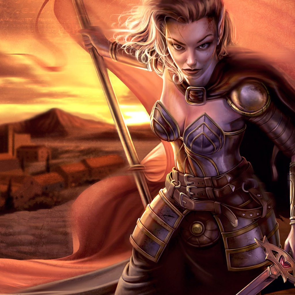 Воин со знаменем