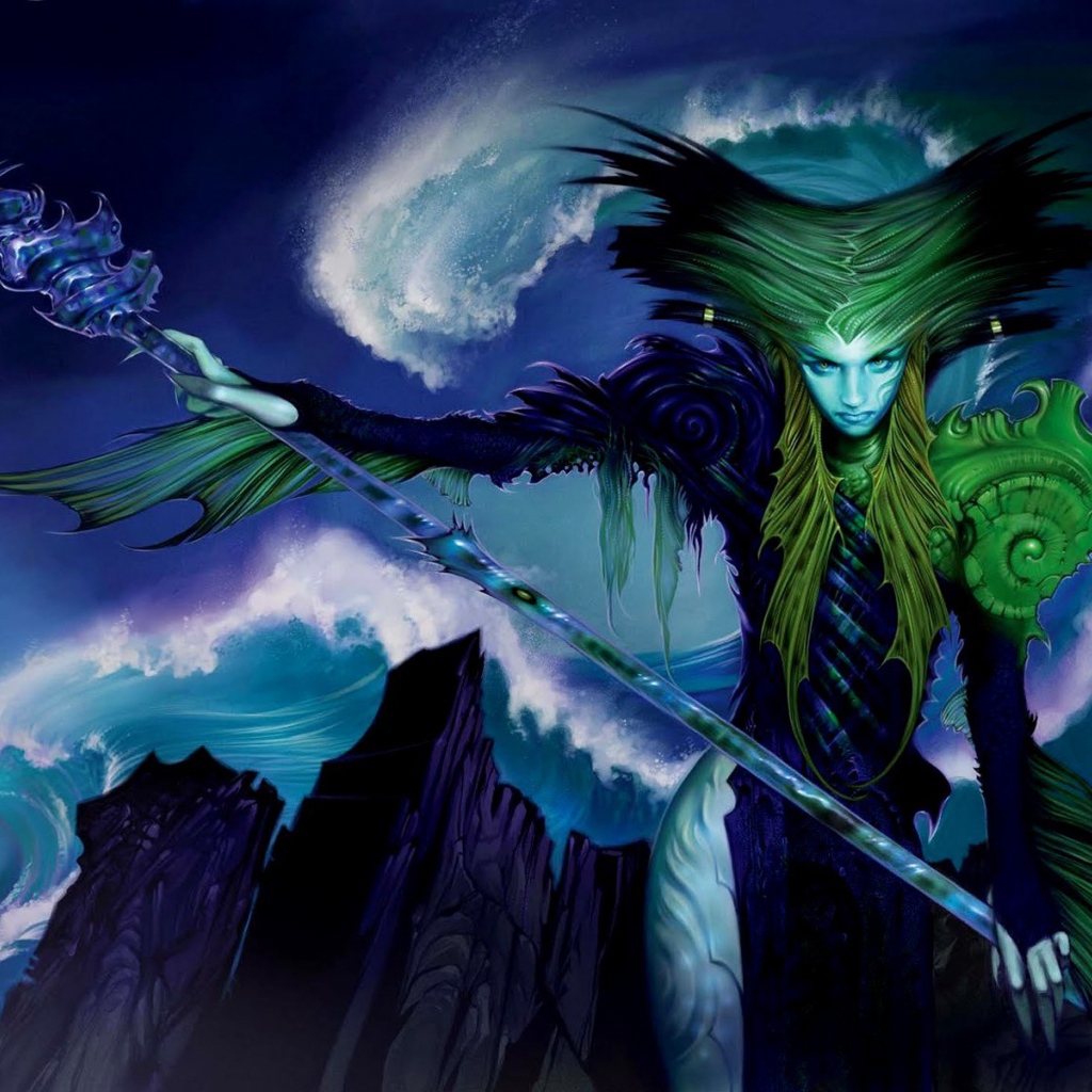 Колдунья с жезлом