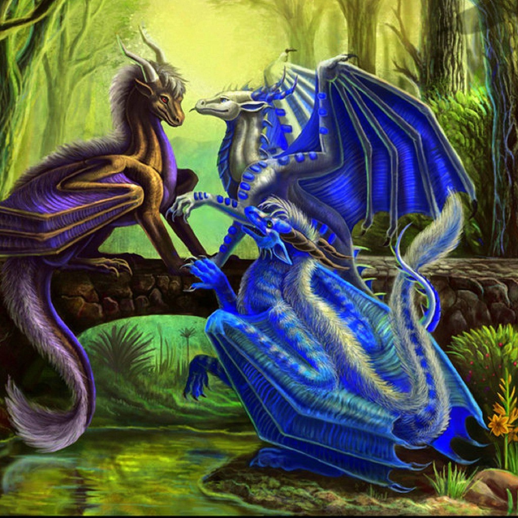 Три синих дракона