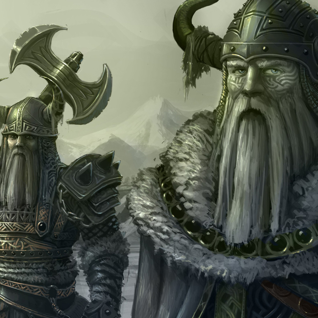 Два суровых викинга