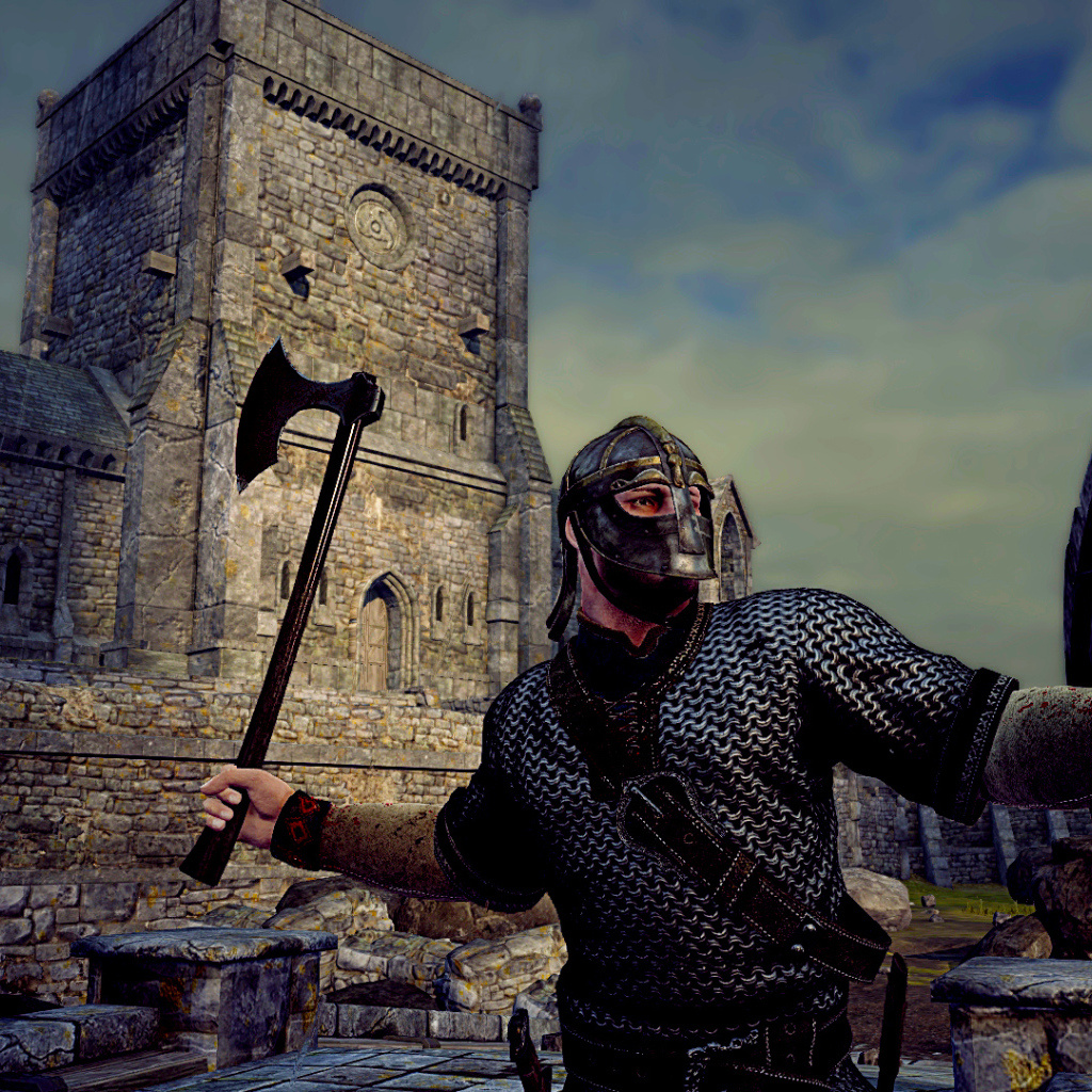 Викинг в сражении