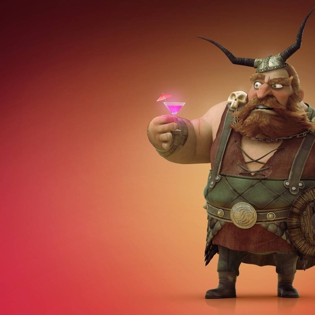 Викинг из мультфильма