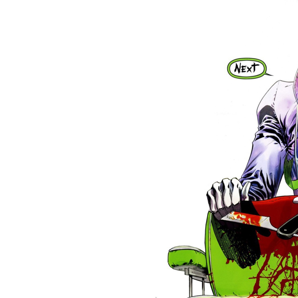 Джокер вытирает кровь