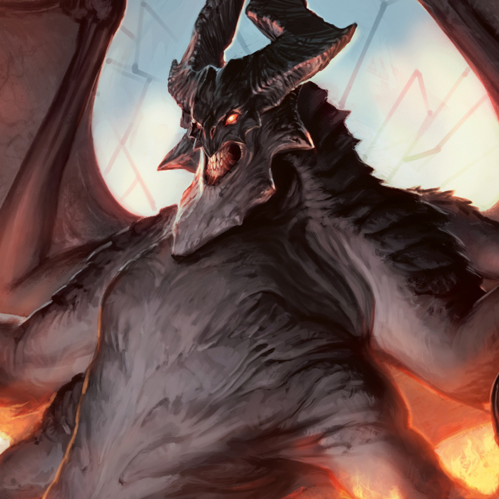 Крылатый монстр с когтями