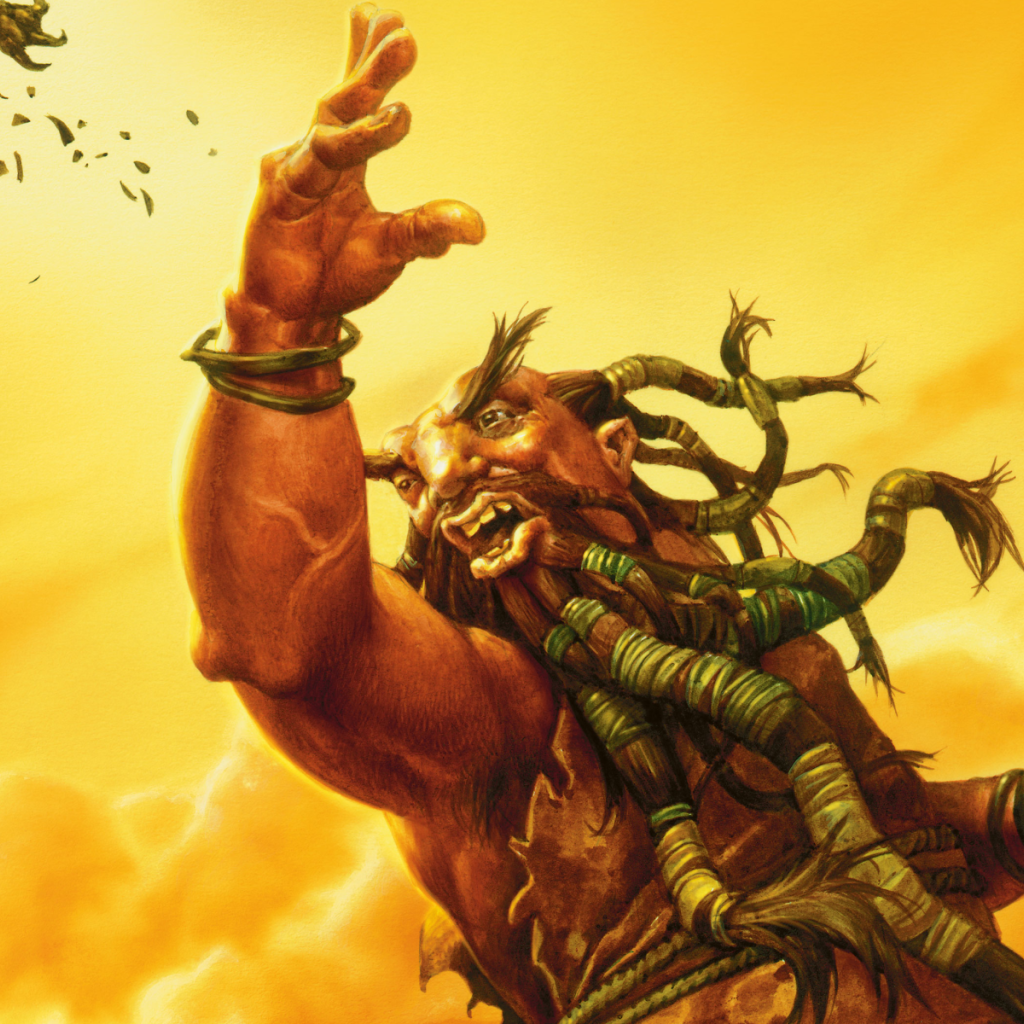 Джин с чертом в руке