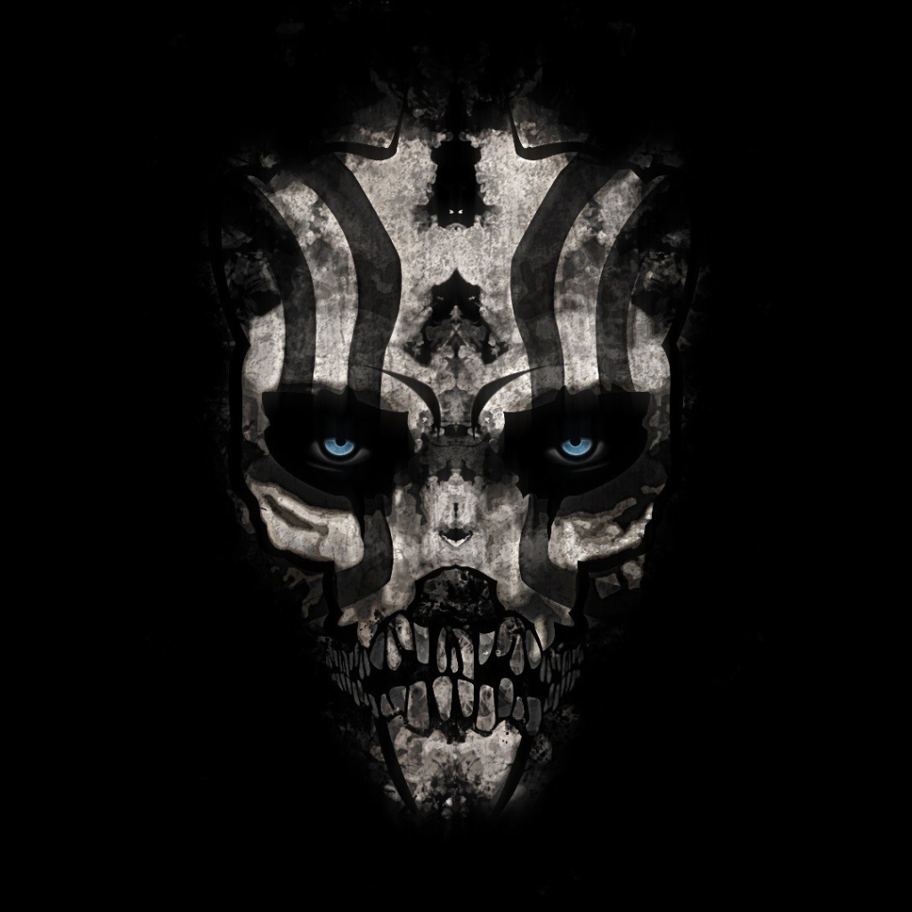 Череп с полосками