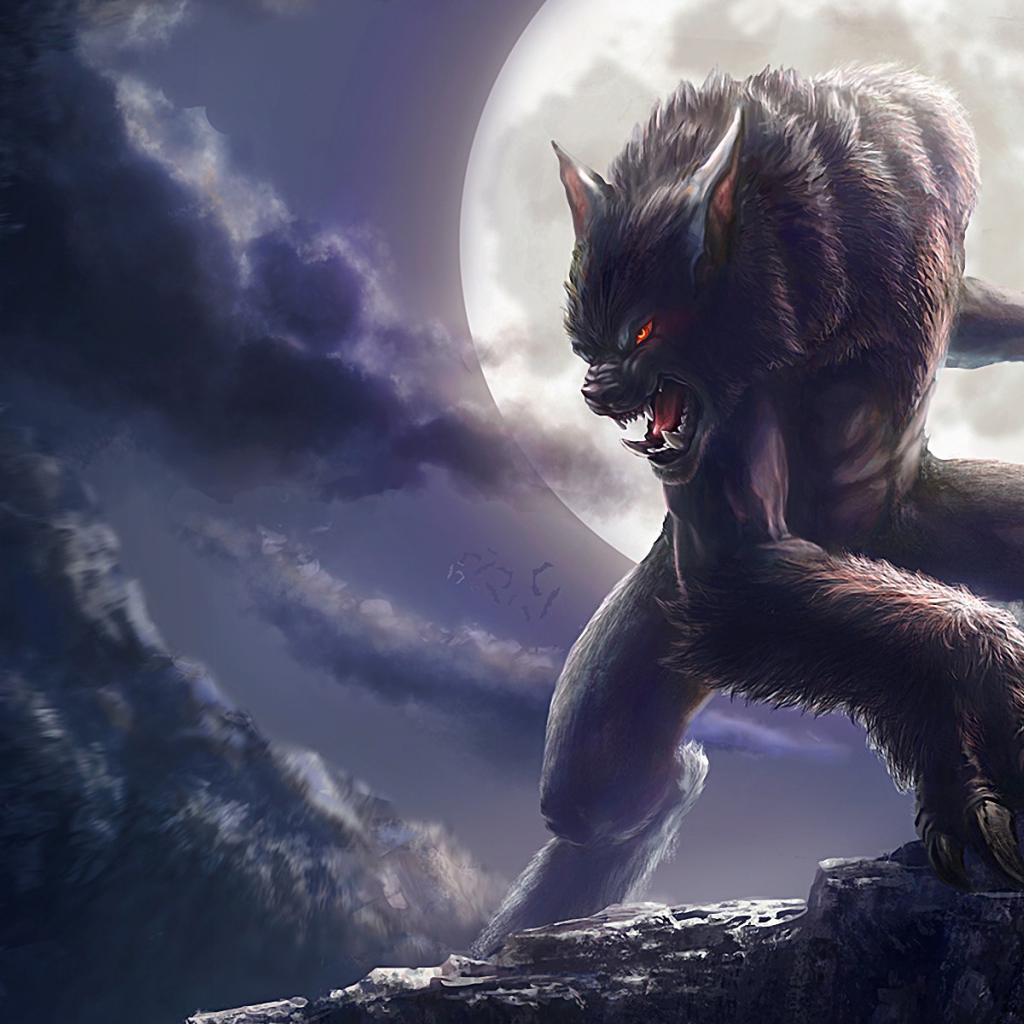 Оборотень при луне