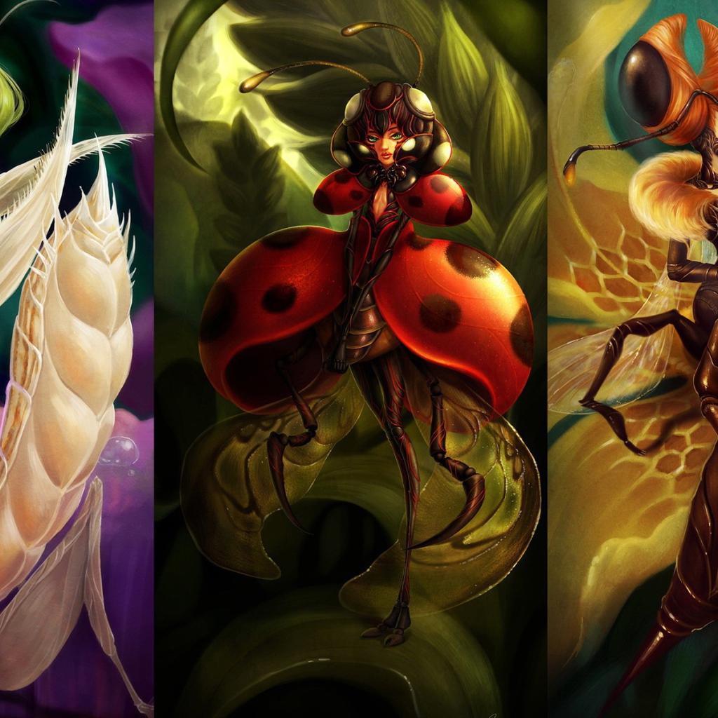 Насекомые девушки