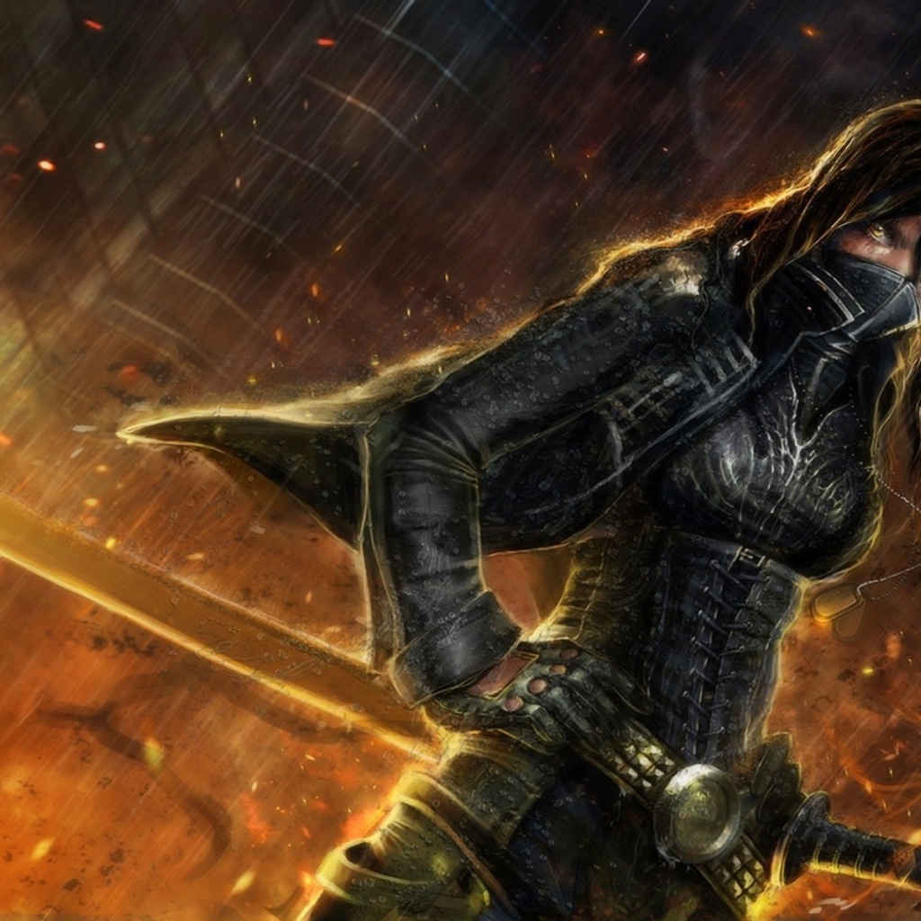 Ника с огненным мечом